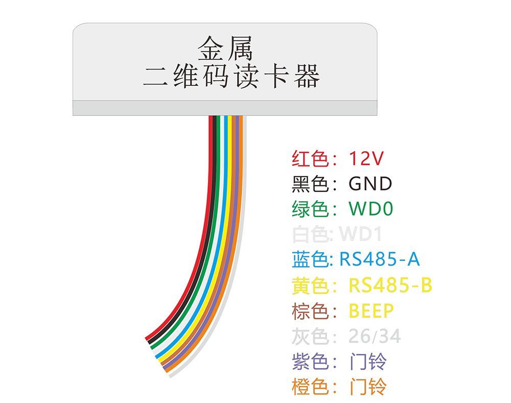 二维码门禁接线图